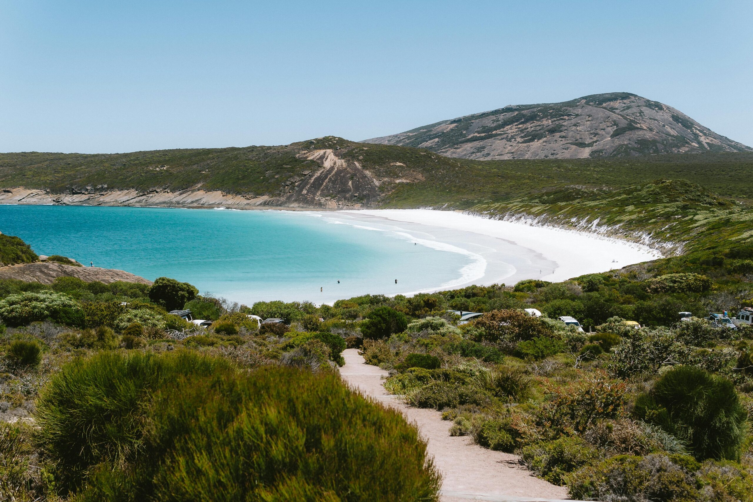 Discover the breathtaking white sandy beaches and turquoise waters of Esperance, Western Australia.